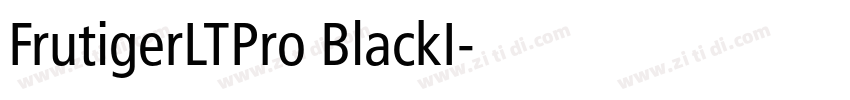 FrutigerLTPro BlackI字体转换